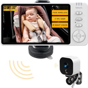 Read more about the article Baby Car Camera Backseat Wireless Baby Monitor with Camera (Max. Range 1000FT) Multifunctional HD Night Vision Wide View 5” 1080P IPS Display USB Plug&Play Car Seat Camera for Baby Rear Facing