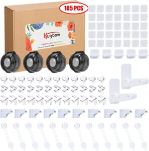 Read more about the article Baby Proof Kit, 105 Packs Baby Proofing Kit Essentials Child Proofing Appliance with Cabinet Locks, Door Lever Corner Guards and Outlet Covers – All-in-one Super Value Child Proof Kit