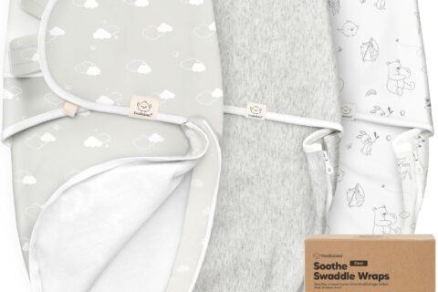 Baby Swaddle Sleep Sacks with Zipper - 3-Pack Newborn Swaddle Sack, Baby Swaddles Sleep Sack 0-3 Months, Wearable Blanket Baby, Baby Swaddle Blanket Wrap, Swaddle Sack, Easy Change Swaddle (Aspire)