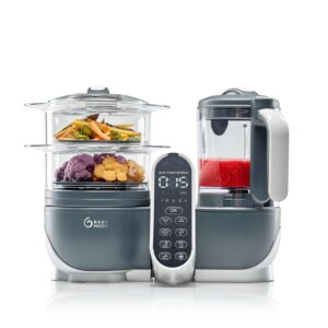 Read more about the article Babymoov Duo Meal Station Grey: Multi-Speed Baby Food Maker Steamer and Puree Blender, Baby Food Processor that warms & defrosts (Nutritionist Approved)