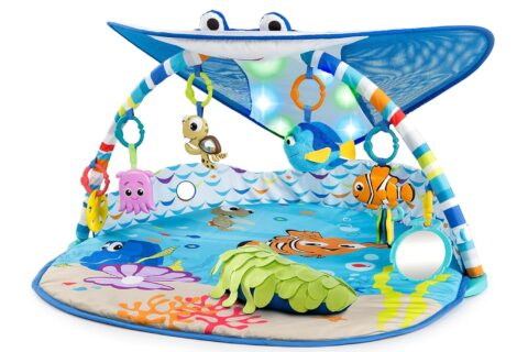 Bright Starts Disney Baby Finding Nemo Mr. Ray Ocean Lights & Music Gym, Ages Newborn +