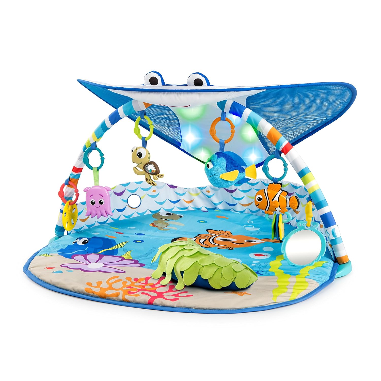 You are currently viewing Bright Starts Disney Baby Finding Nemo Mr. Ray Ocean Lights & Music Gym, Ages Newborn +