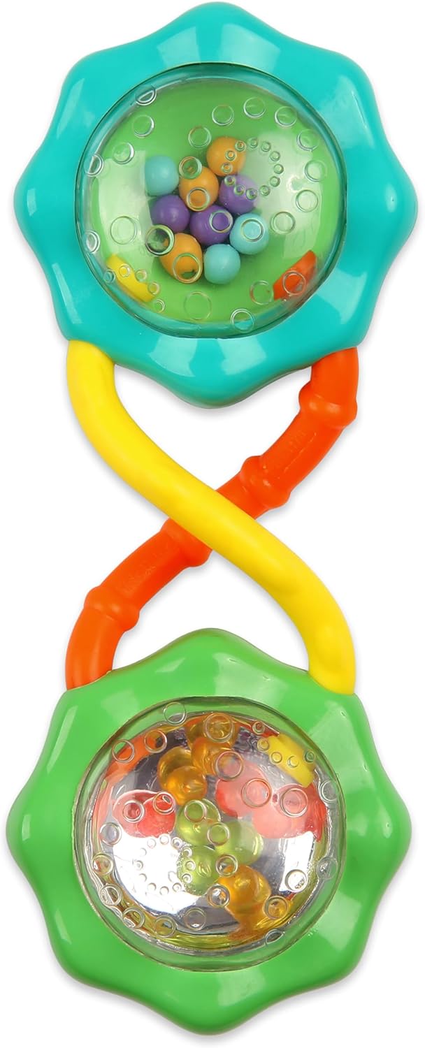 Read more about the article Bright Starts Rattle & Shake Barbell Toy, Ages 3 Months and Up Green