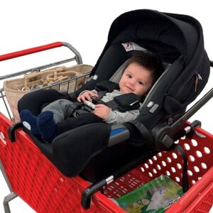 Read more about the article Car Seat Carrier for Shopping Carts, Allows Babies, Newborns, Infants and Toddlers to Stay Snug or Sleeping in Car Seat While Parents Shop, As Seen on Shark Tank