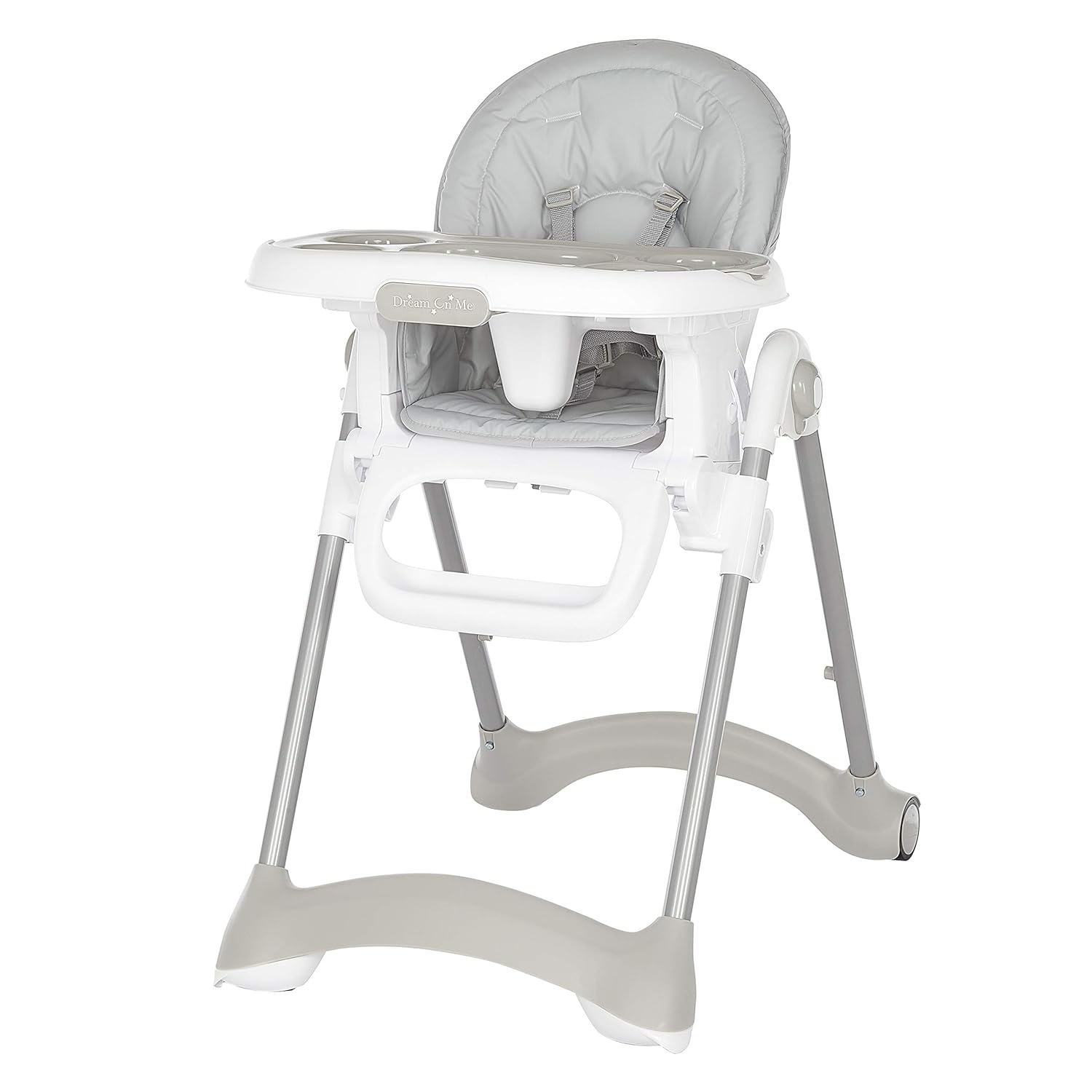 Read more about the article Dream On Me Solid Times High Chair for Babies and Toddlers in Grey, Multiple Recline and Height Positions, Lightweight Portable Baby High Chair, 5 point Safety Harness, Easy to Clean Surface