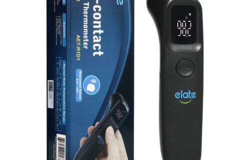 Elate Non-Contact Forehead Thermometer for Adults and Kids, No-Touch Digital Baby Thermometer for Infants/Newborns, Medical Grade, FSA HSA Eligible, Touchless Temporal Thermometer for Fever