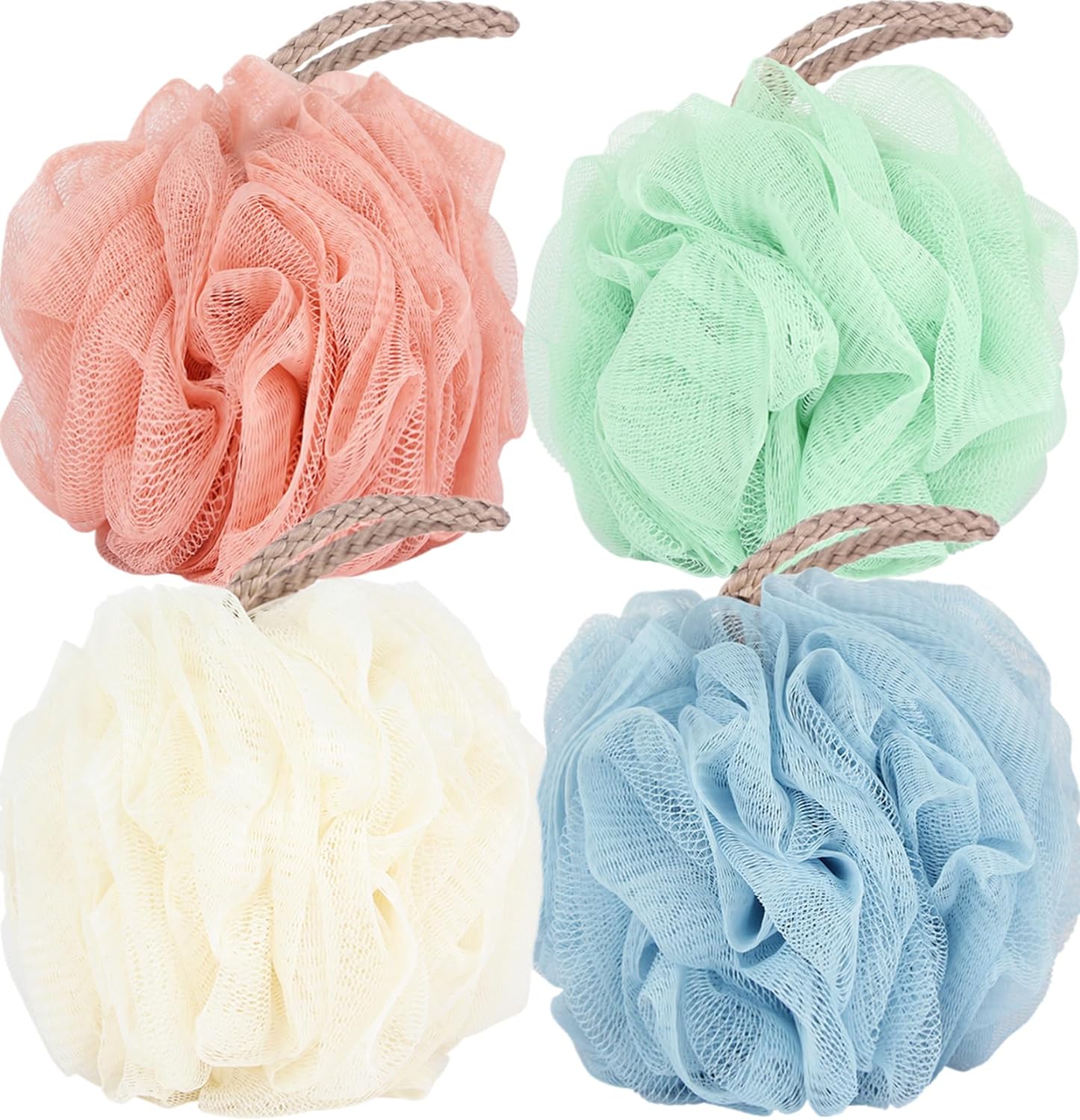 Read more about the article Fu Store Loofah Sponge Shower Loofahs 50g Bath Sponges Mesh Balls 4 Colors for Body Wash Back Scrubber Bathroom Men Women – 4 Pack Scrubber Cleaning Bathing Accessories