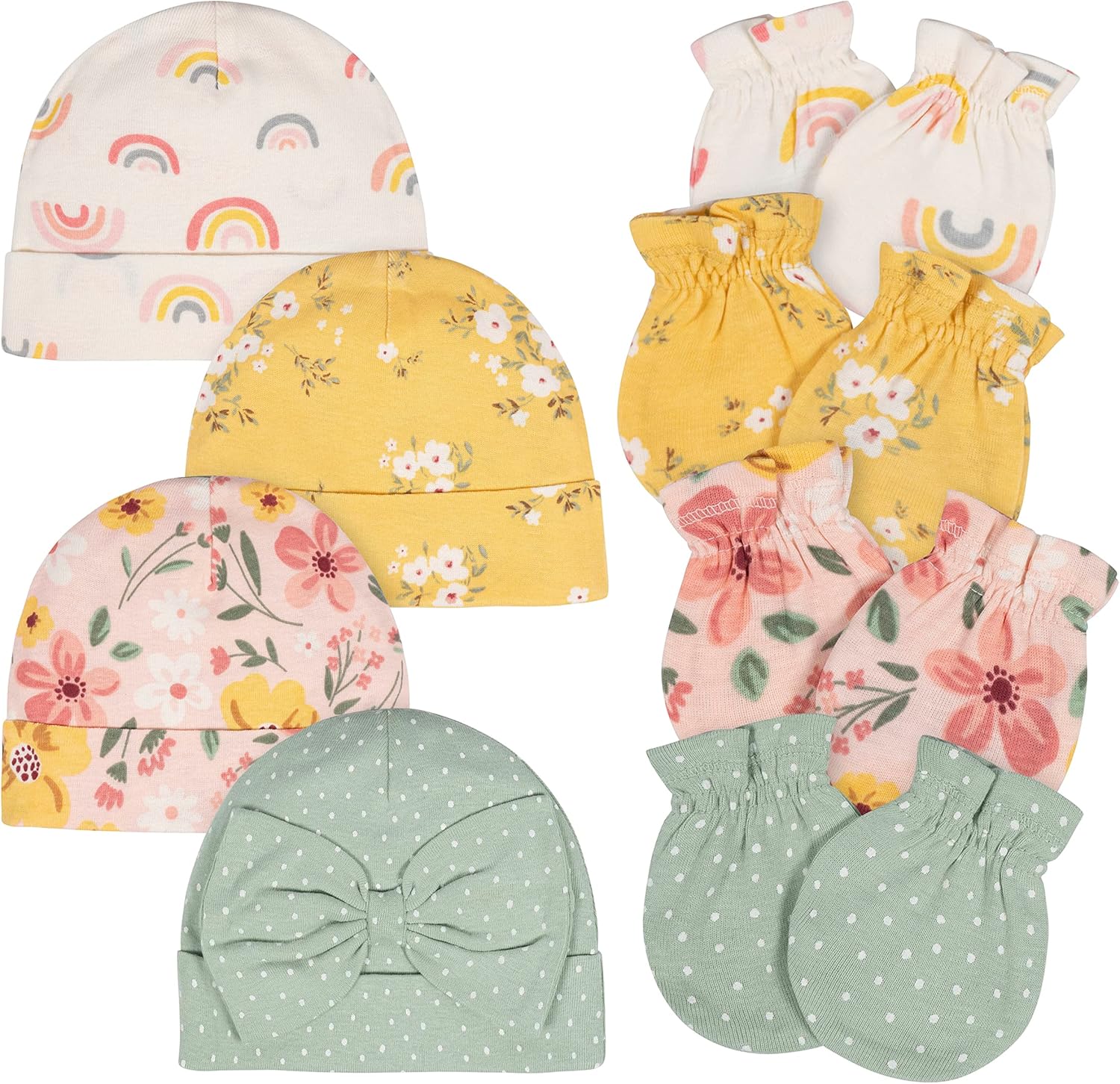 Read more about the article Gerber Baby Girls Cap and Mitten Sets