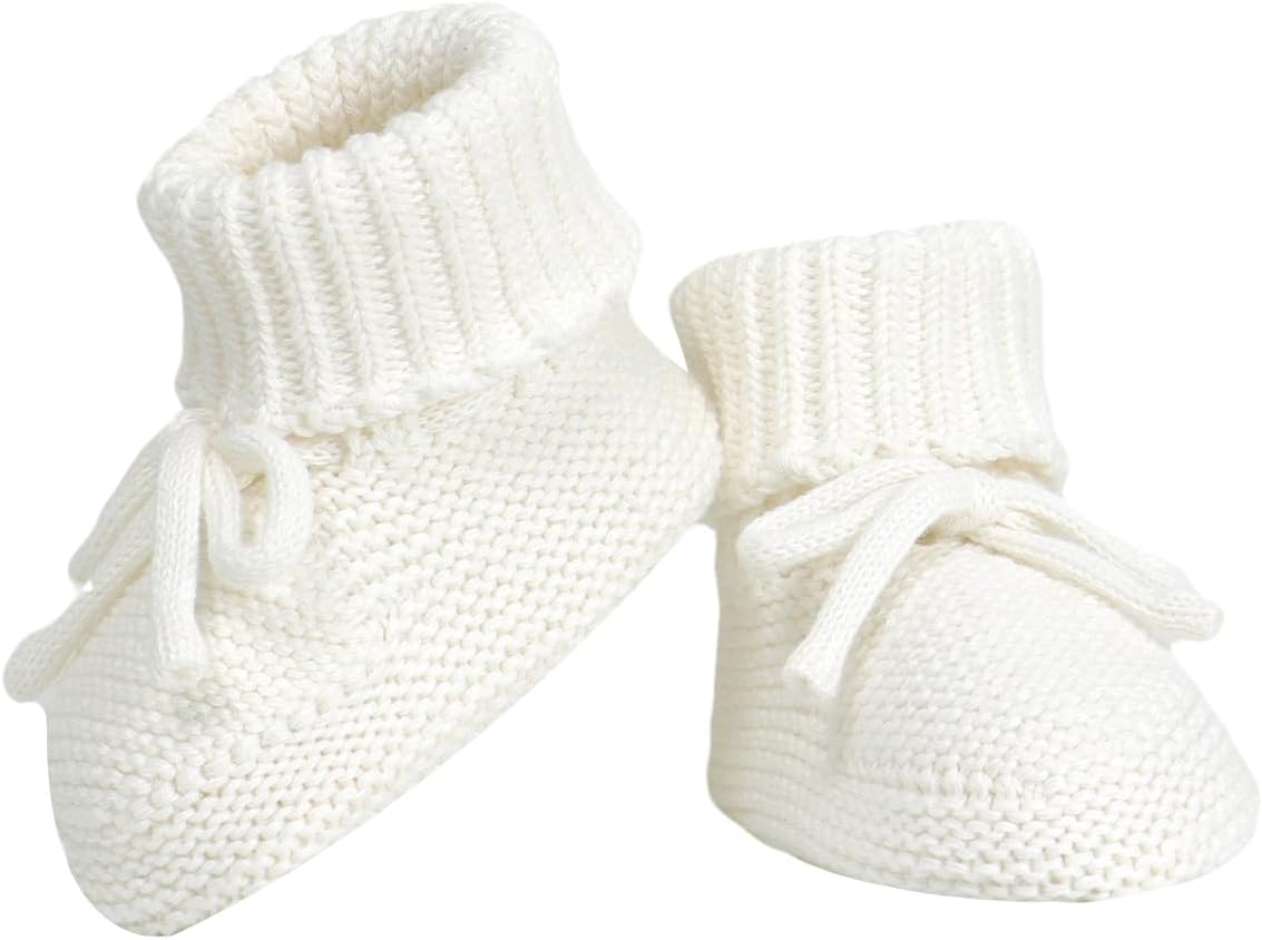 You are currently viewing Hadetoto Baby Booties Newborn First Walkers Cozy Shoes Warm Knit Soft Booties for Toddler Infant Boy Girl