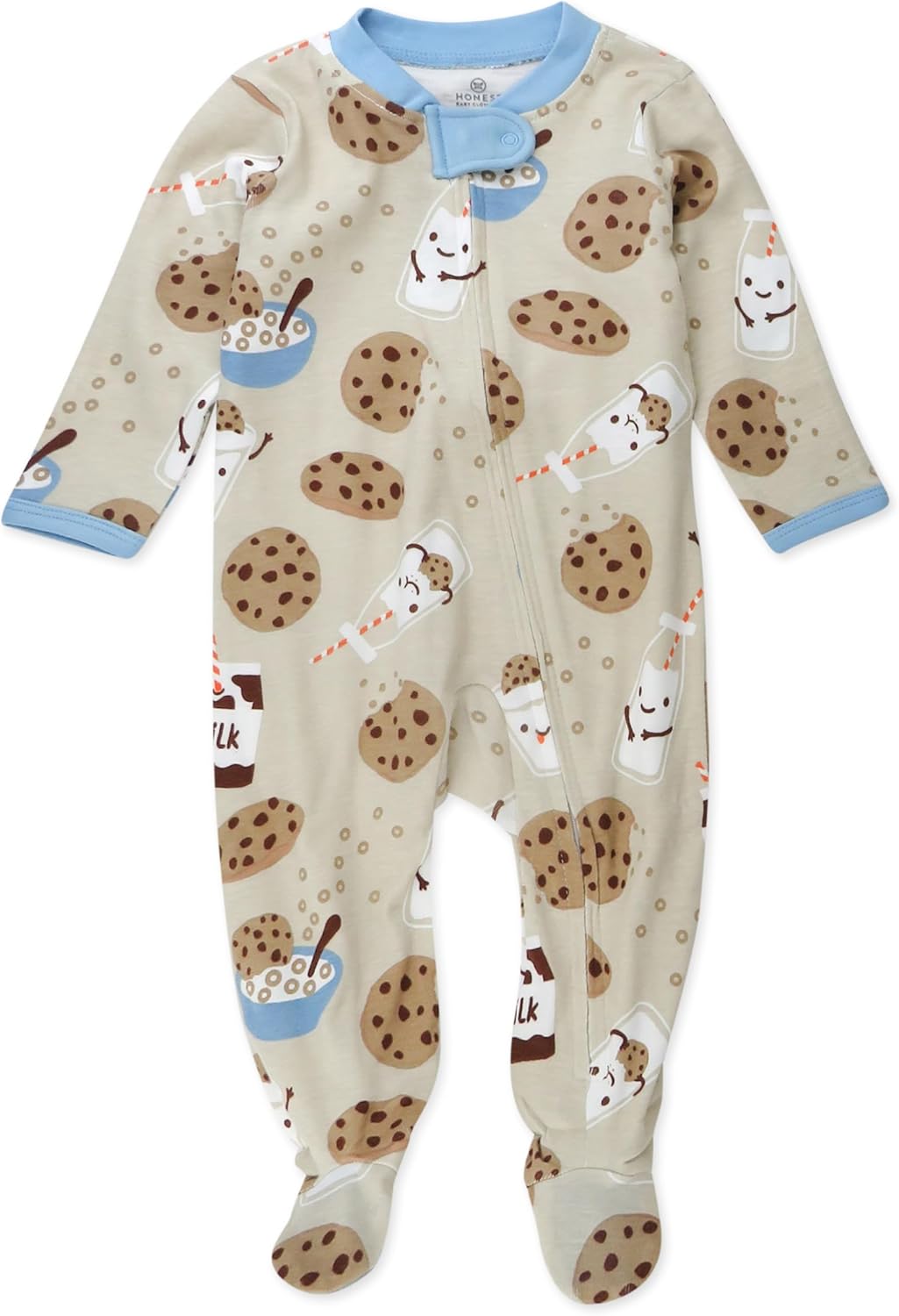 You are currently viewing HonestBaby Baby Boys’ Sleep and Play Footed Pajamas One-Piece Sleeper Jumpsuit Zip-front Pjs Organic Cotton