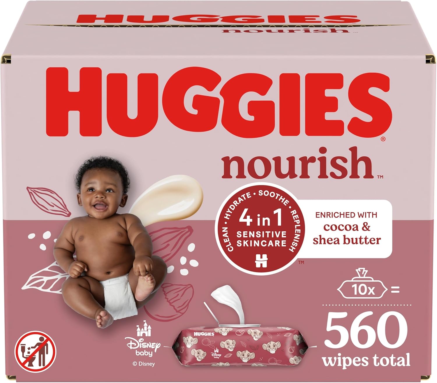 You are currently viewing Huggies Nourish Scented Baby Wipes, 10 Push Button Packs (560 Wipes Total)