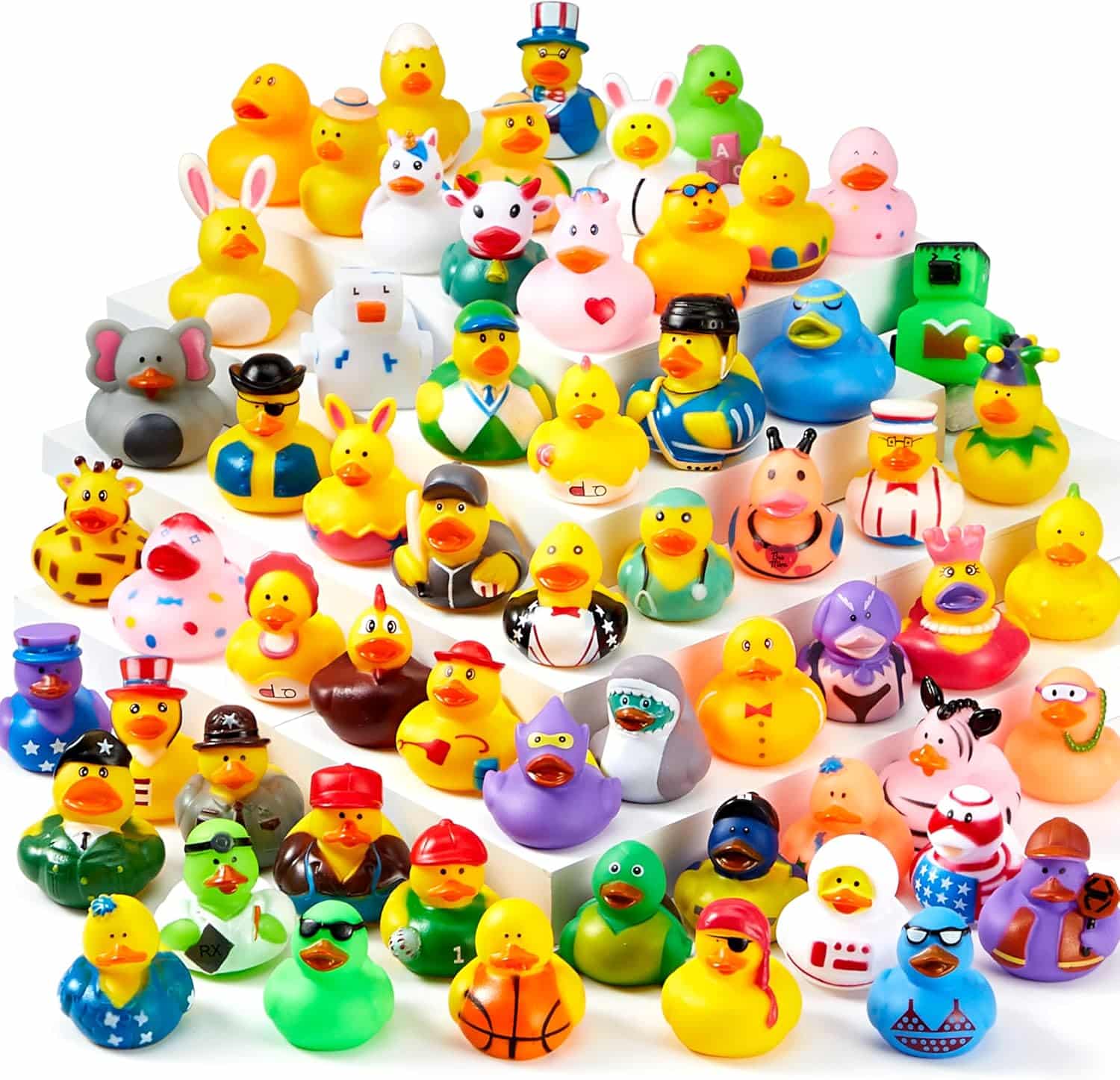 Read more about the article JOYIN 30 Pcs Rubber Ducks, Random Assortment Ducks Bulk with Mesh Carry Bag, Mini Rubber Duckies for Toddler Baby Bath Toys, Kids Bath Pool Toys Birthday Gifts Party Favors