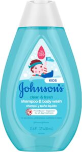 Read more about the article Johnson’s Kids Clean & Fresh Children’s Shampoo & Body Wash, Tear-Free, Paraben-, Sulfate- & Dye-Free, Hypoallergenic & Gentle on Toddlers’ & Kids’ Developing Hair, FreshBoost Scent, 13.6 fl. oz