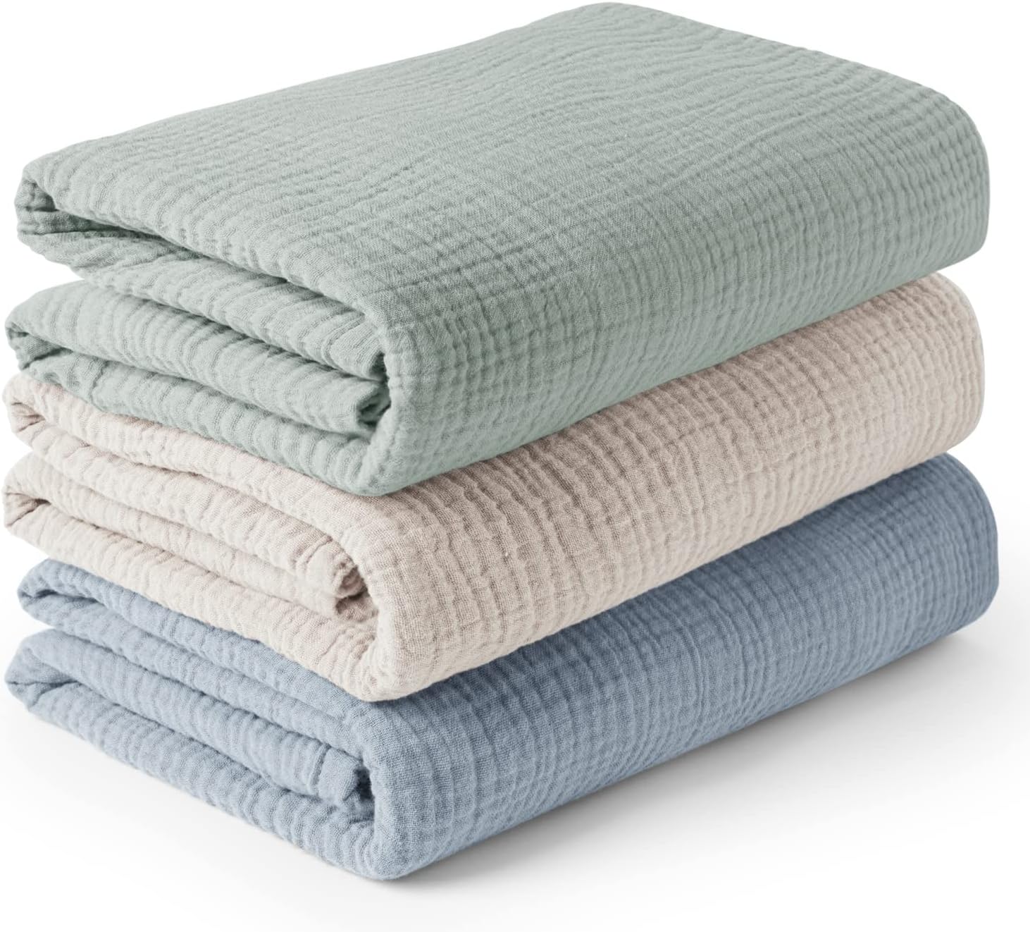 Read more about the article Konssy 3 Pack Muslin Swaddle Blankets for Unisex, Newborn Receiving Blanket, Large 47 x 47 inches, Soft Breathable Muslin Baby Swaddles for Boys & Girls