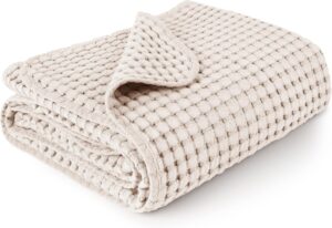 Read more about the article Konssy Waffle Baby Blankets, Nursery Blankets for Boys Girls, Swaddle Blankets Neutral Soft Lightweight Toddler and Kids Throw Blankets(Oat)