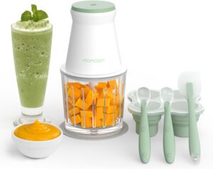 Read more about the article Momcozy 9-in-1 Baby Food Maker & Blender Set, 7-Second Quick Soft Food Prep for Baby, 20oz Baby Food Processor for Meat, Vegetable, Fruit with Baby Food Containers, Food Freezer Tray, Silicone Spoons