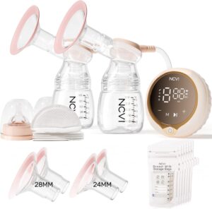 Read more about the article NCVI 8100 Double Electric Breast Pump with 4 Modes, 9 Levels, Anti-Backflow, 24/28mm Flanges, Touch Panel, LED Display, Ultra-Quiet