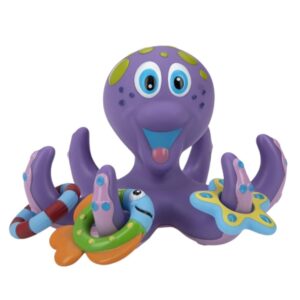 Read more about the article Nuby Floating Octopus Toy with 3 Hoopla Rings – Baby Bath Toy for Boys and Girls – 18+ Months – Purple (Pack of 1)