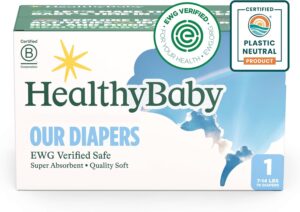 Read more about the article Our Diapers | EWG Verified Safe & Plant-Based Diapers | Absorbent for Leak Protection | Soft Organic Cotton Shell | Chlorine-Free Diaper for Sensitive Skin | Size 1 (70 Diapers)