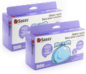 Read more about the article Sassy Disposable Diaper Sacks, 400 Count (Pack of 2)