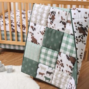 Read more about the article The Peanutshell 3 Piece Baby Crib Bedding Set for Boys & Girls – Newborn, Infant & Toddler Nursery Bed Set Decor with Fitted Crib Sheet, Dust Ruffle, Crib Comforter – Boho Farm