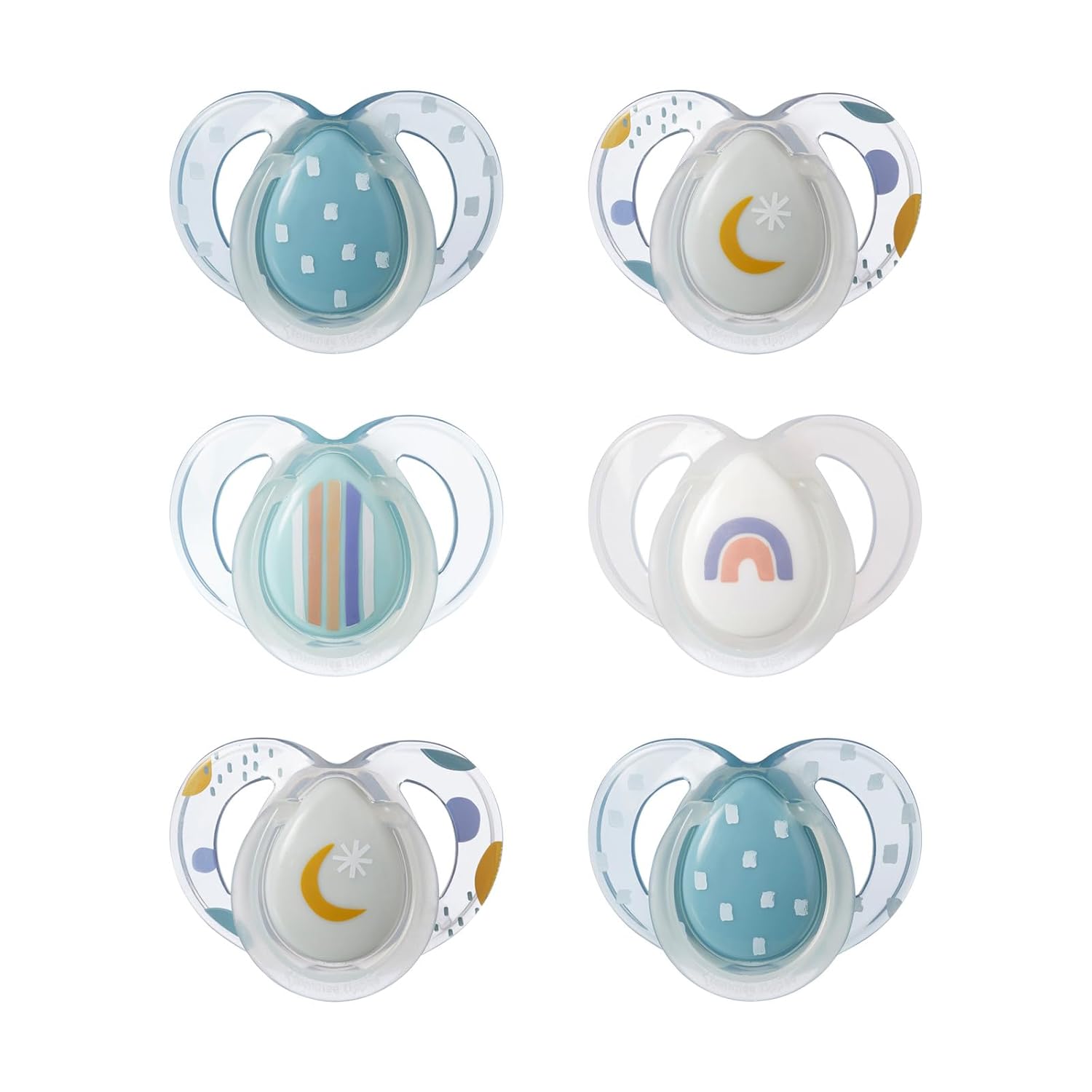 You are currently viewing Tommee Tippee Nighttime pacifiers, 6-18 months, 6 pack of glow in the dark pacifiers with symmetrical silicone baglet