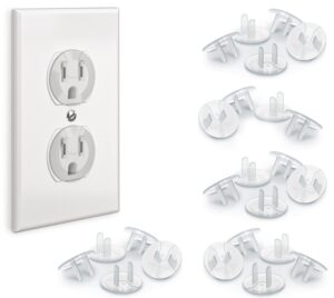 Read more about the article 24 Pack Outlet Covers Baby Proofing, Provide Shock Prevention and Easy Installation, Safe and Secure Plastic Plug Covers for Power Sockets (24 Outlet Covers)