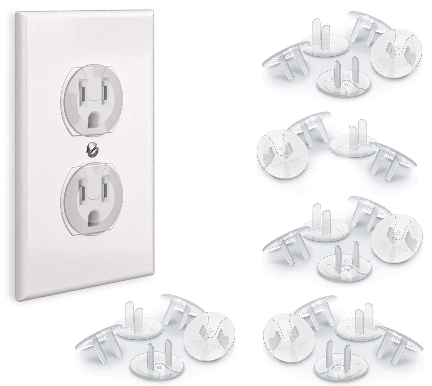 You are currently viewing 24 Pack Outlet Covers Baby Proofing, Provide Shock Prevention and Easy Installation, Safe and Secure Plastic Plug Covers for Power Sockets (24 Outlet Covers)