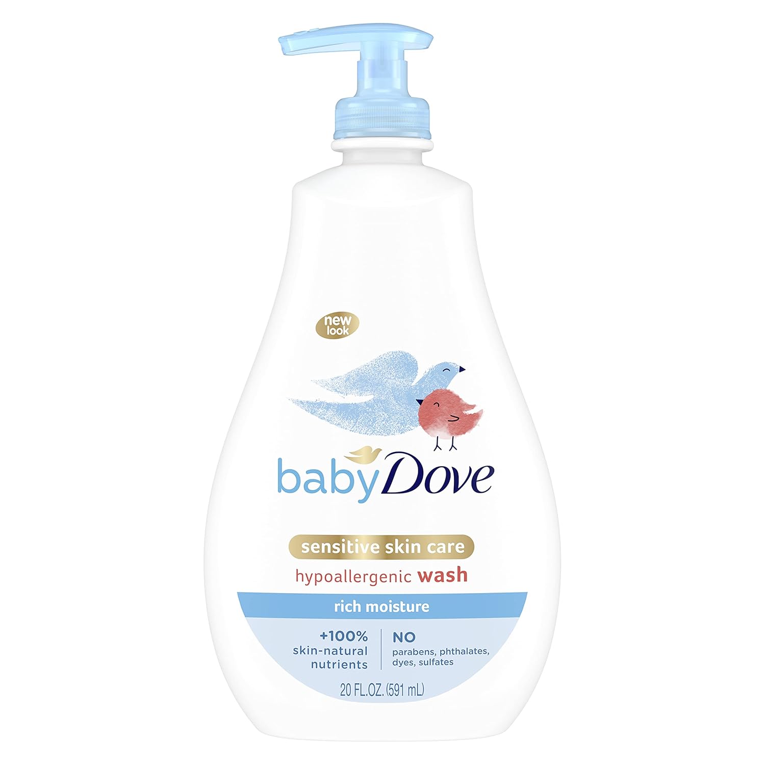 You are currently viewing Baby Dove Sensitive Skin Care Baby Wash For Baby Bath Time Rich Moisture Tear-Free and Hypoallergenic, 20 oz (Packaging May Vary)