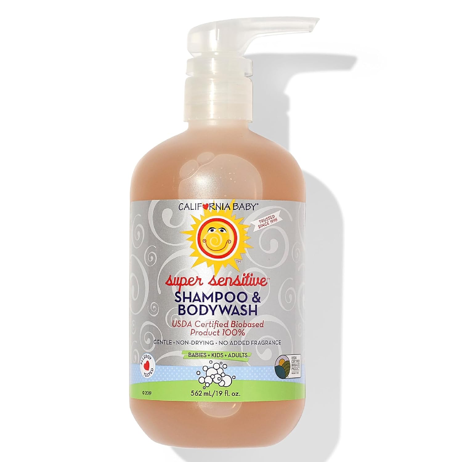 You are currently viewing California Baby Super Sensitive Unscented Baby Shampoo and Body Wash | 100% Plant-Based | Fragrance Free Shampoo For Sensitive Skin | Hypoallergenic | Organic Calendula + Aloe Vera | 562 mL / 19 oz.