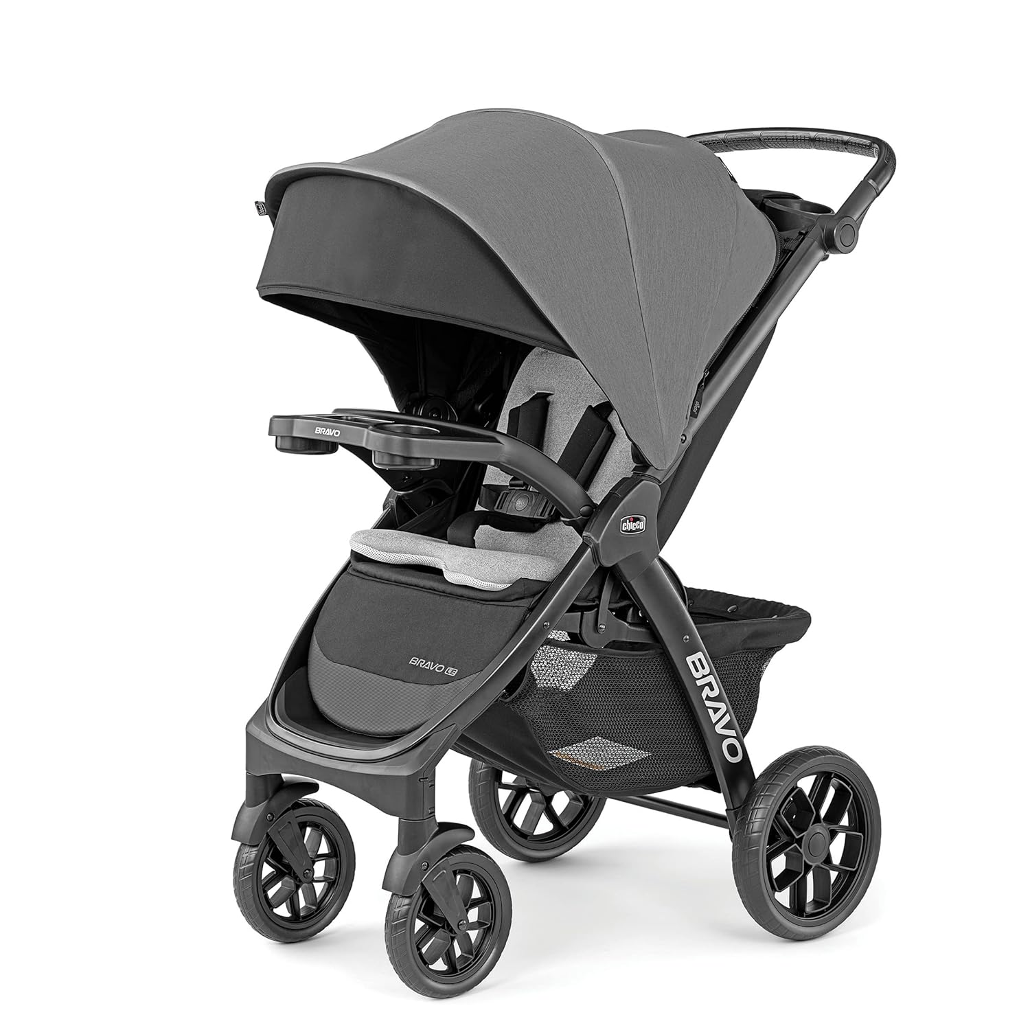 You are currently viewing Chicco Bravo LE ClearTex Quick-Fold Stroller – Pewter | Grey