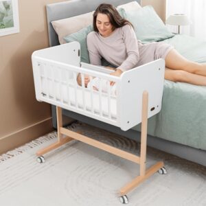 Read more about the article Comfy Cubs Wooden Bedside Bassinet Sleeper – Safe and Stylish Baby Crib – Ideal Baby Sleeper Bed Crib for Newborns and Infants – Perfect Nursery Essentials for Babies