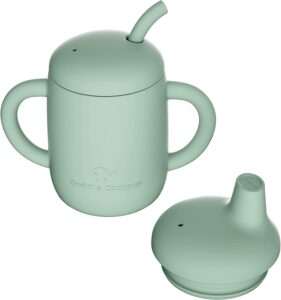 Read more about the article Cuddle Campus Sippy Cups 7OZ, [4 in 1] Baby Cups, Shatterproof Silicone Straw Cup,Open Cup for 6M, 6M+,6-12 Months,1/1+ Year Old Baby,Toddler