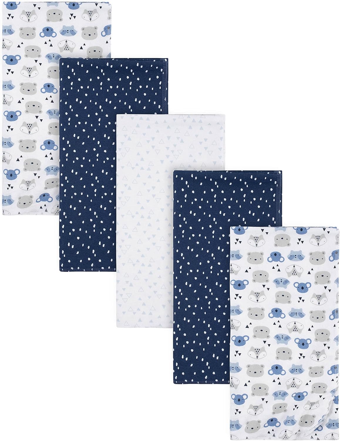 Read more about the article Gerber Boys Newborn Infant Baby Toddler Nursery 100% Cotton Flannel Receiving Swaddle Blanket, Critters Blue, Pack of 5