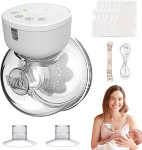 Read more about the article Hands Free Breast Pump – Breast Pump, Wearable Breast Pump with Smart Display, Electric Breast Pump of 3 Modes & 9 Levels, Low Noise Wireless Breast Pump with 19/21/24mm Flanges