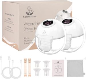 Read more about the article Hands Free Breast Pump S32,Wearable Breast Pump,Wireless Portable Electric Breast Pump for Breastfeeding with 4 Modes,9 Levels,Painless Low Noise Touch Screen,19/21/24mm Insert/Flange,2 Pack White