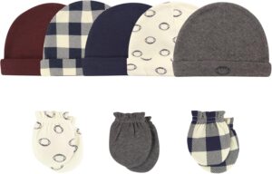 Read more about the article Hudson Baby Unisex Baby Cotton Cap and Scratch Mitten Set
