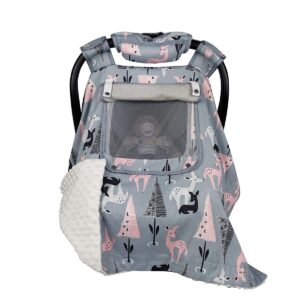 Read more about the article ICOPUCA Car Seat Covers for Babies Unisex Newborn, Carseat Cover Girls/boy with Handle Cushion, Suit Spring Autumn Winter, Deer, Cotton & White Minky;