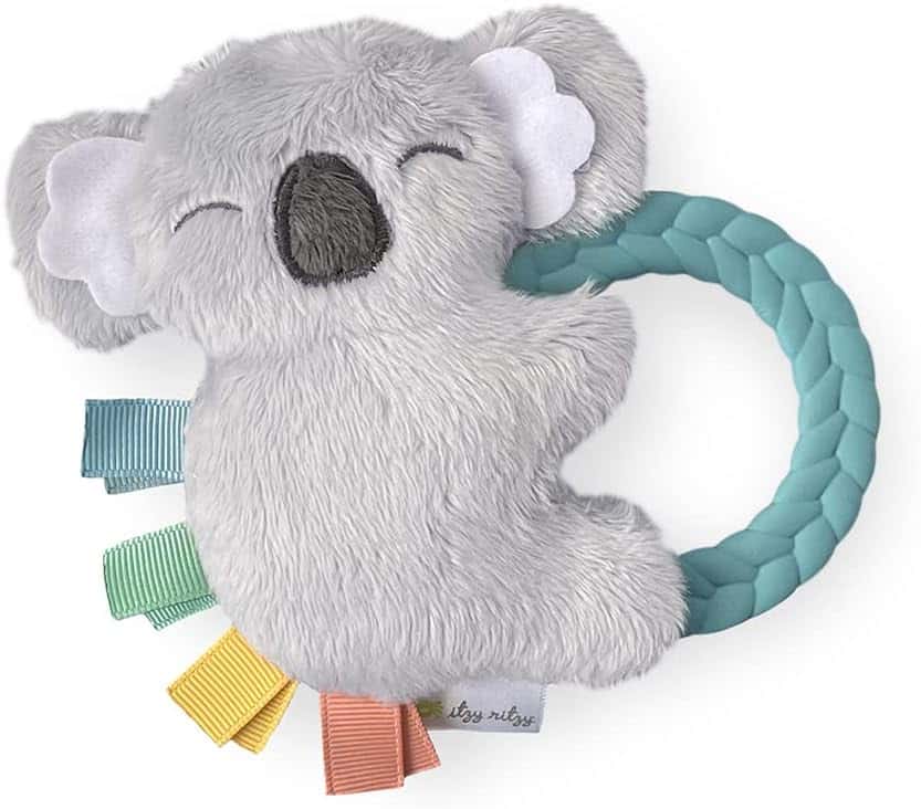 Read more about the article Itzy Ritzy – Ritzy Rattle Pal with Teether – Baby Teething Toy Features A Minky Plush Character, Gentle Rattle Sound & Soft Teether Toy for Newborn (Koala)