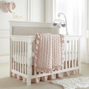 Read more about the article Levtex Baby – Heritage Crib Bed Set – Baby Nursery Set – Blush Velvet – Rich Velvet – 4 Piece Set Includes Quilt, One Fitted Sheet, Changing Pad & Skirt/Dust Ruffle