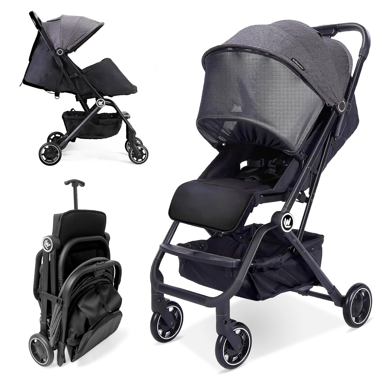 You are currently viewing Lightweight Baby Stroller, Upgrade Compact Travel Stroller with Hidden All-Inclusive Foot Cover & Sleep Shade, One Hand Easy Foldable Stroller, Oversize Basket for Airplane Travel