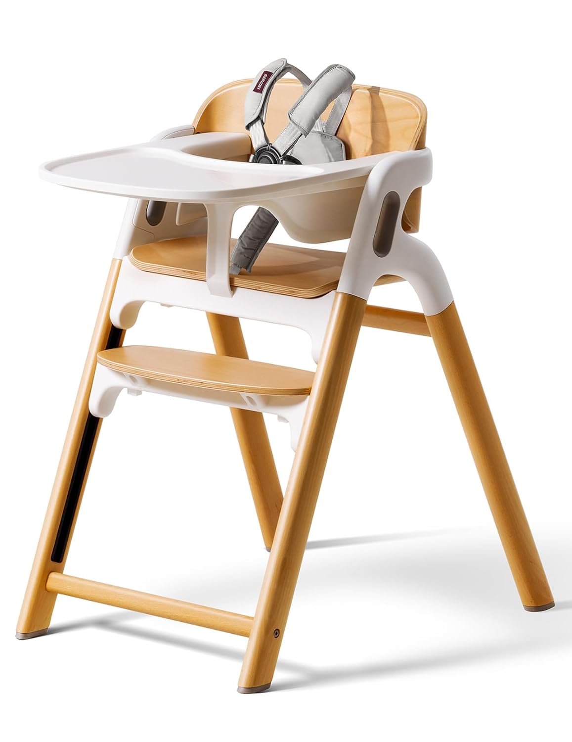 You are currently viewing Momcozy DinerPal Wooden High Chair for Babies, Toddlers & Adults Up to 308 Lbs, Convertible Baby Highchair with Food-Grade Tray, Dishwasher-Safe, Adjustable & Ergonomic, Natural Wood