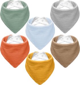 Read more about the article Muslin Baby Bibs,Soft Triangular Baby Bandana Drool Bibs for Baby Boy Girl,Solid Colors Bib for Drooling Teething