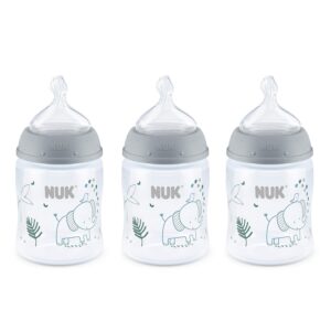 Read more about the article NUK Smooth Flow Anti Colic Baby Bottle, Elephant, 5 Ounce (3 Pack)