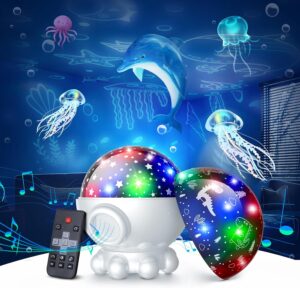 Read more about the article Night Light Projector,Ocean Star Night Light for Kids Room,Dinosaur Toys with 360° Rotation,Remote and Timer,3 Projection Films,17 Light Modes,9 Lullaby Songs,Birthday Christmas Gifts Kids Toys
