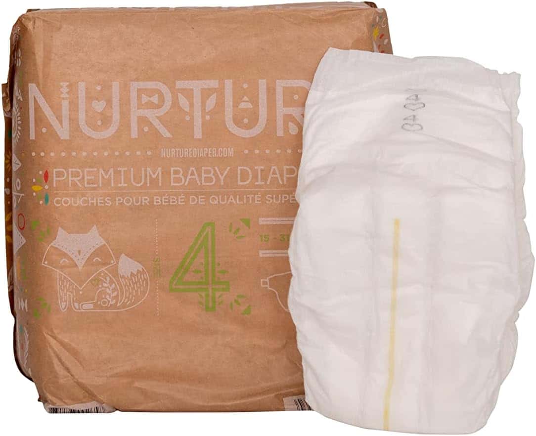 You are currently viewing Nurture Diapers by BioBag, Size 4 (15-31 pounds), 78 Premium Quality Baby Diapers, Chemical Free, Ultra Absorbent, Eco Friendly, Hypoallergenic