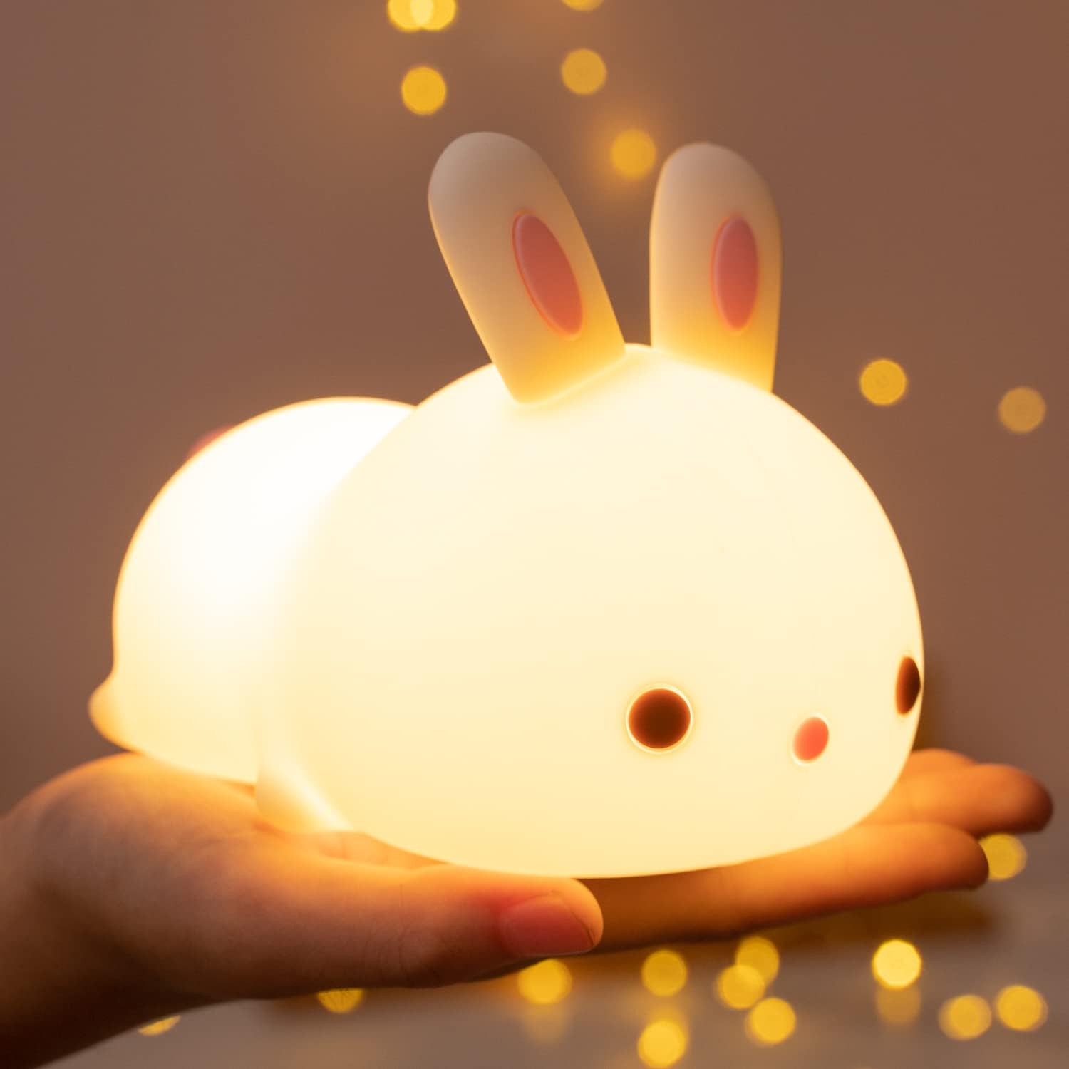 Read more about the article One Fire Night Light for Kids Bunny Cute Lamp,16 Colors Cute Night Light Kids Night Light,Rechargeable Baby Night Light Toddler Night Light for Bedroom,Kids Lamp Kawaii Room Decor Cute Gifts For Women