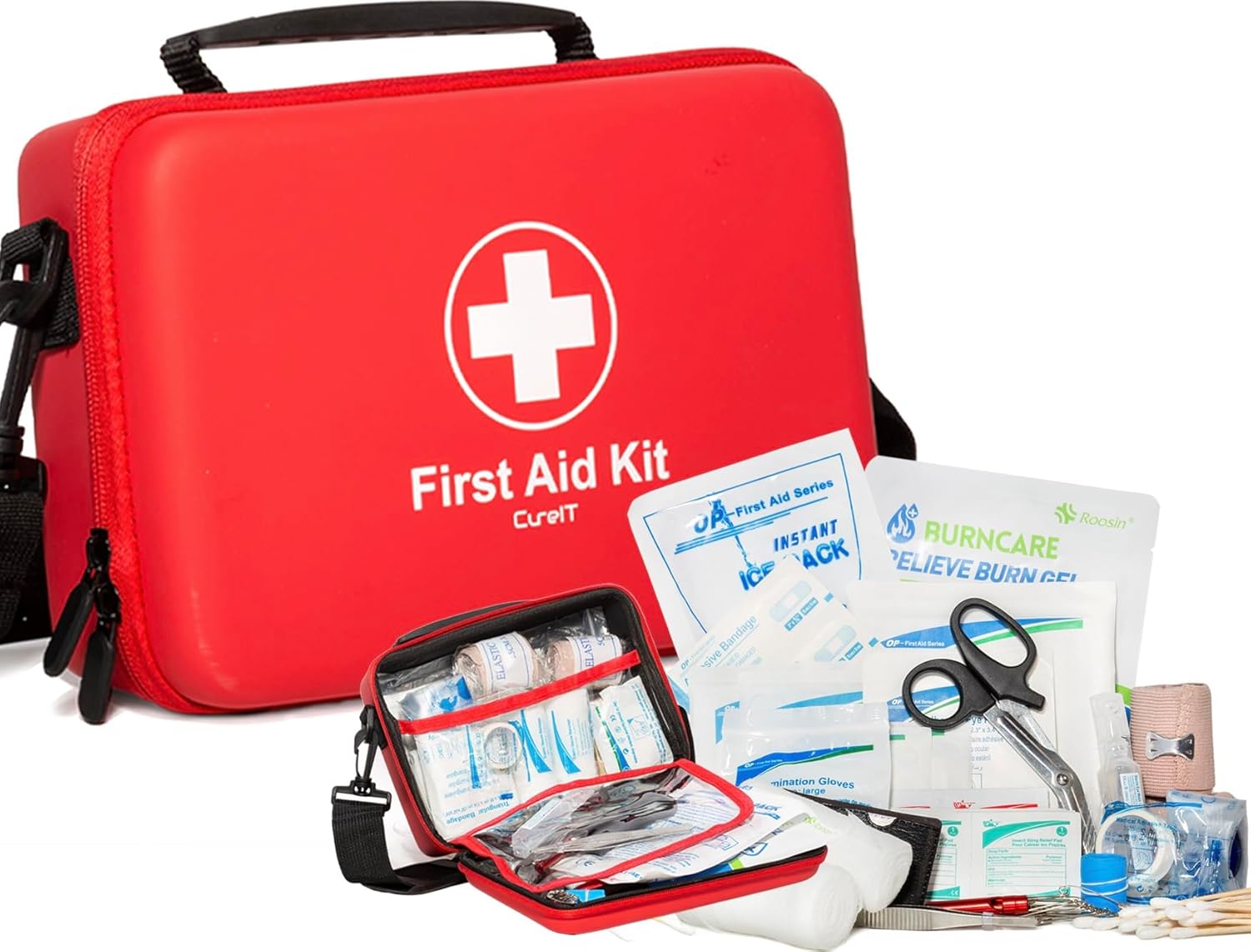 Read more about the article Premium First Aid Kit Travel, Waterproof with Shoulder Straps for Easy Carry – Ideal for Home, Car, and On-The-Go Emergencies