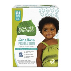 Read more about the article Seventh Generation Baby Wipes, Sensitive Protection with Flip Top Dispenser, White, unscented, 72 Count (Pack of 7) (Packaging May Vary)