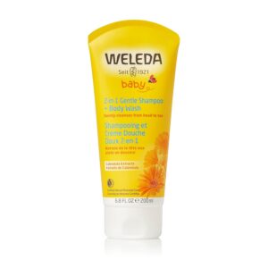 Read more about the article Weleda Baby Calendula 2-in-1 Gentle Shampoo and Body Wash, 6.8 Fluid Ounce, Plant Rich Cleanser with Calendula and Sweet Almond Oil